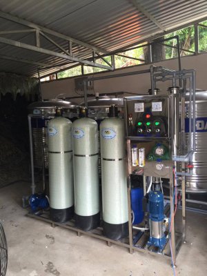Dây chuyền lọc nước, hệ thống lọc nước đóng bình lắp đặt tại Ngã Bảy, Sóc Trăng