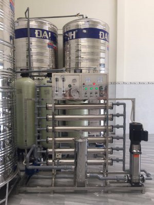 Dây chuyền lọc nước, hệ thống lọc nước đóng bình lắp đặt tại Ba Chúc, Tri Tôn, An Giang
