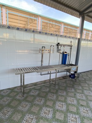 Hệ thống lọc nước 1000 Lít/h. Bộ lọc làm ngọt nước gấp 3 lần Malaisia. Tại Tân Thạnh, Long An